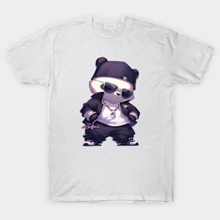 Thuggin' in Style: Chibi Panda's Track Suit Tales T-Shirt